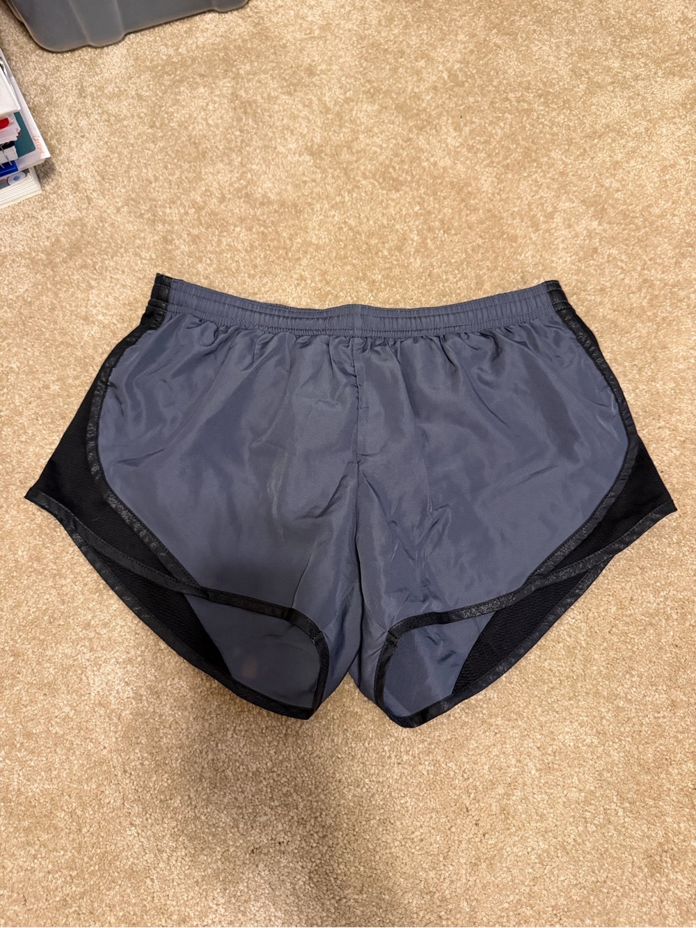 Soffe Women's Athletic Shorts in Charcoal Gray with Black Trim